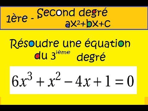 Les équations niveau Troisième – Seconde